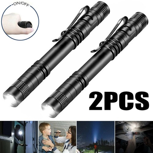 Mini led flashlight - 2x, clip